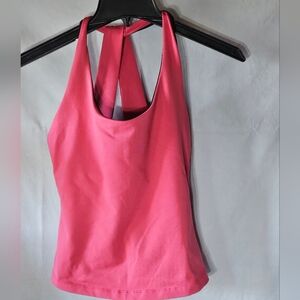 Pink Shiva Shakti medium yoga top with black lining
